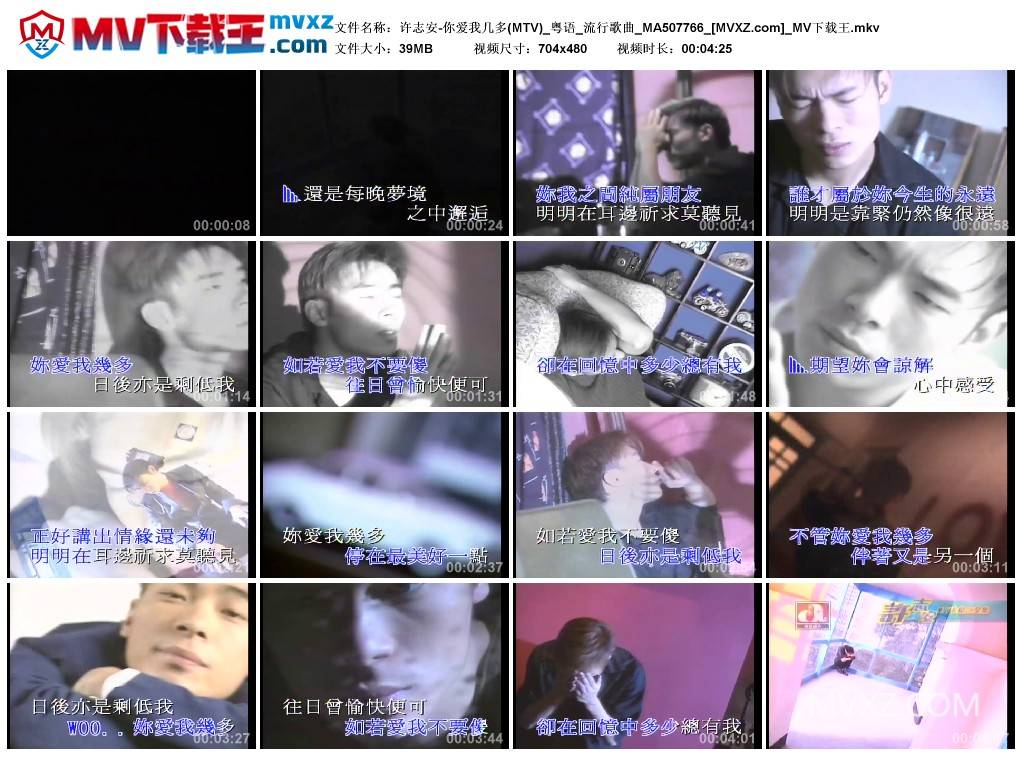 许志安-你爱我几多(MTV)_粤语_流行歌曲_MA507766